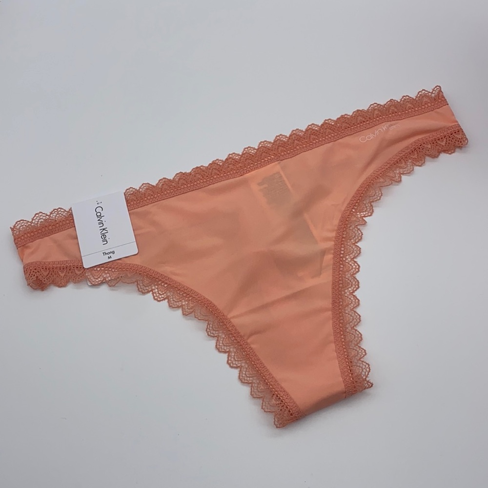 Calvin Klein Lace Trim Thong